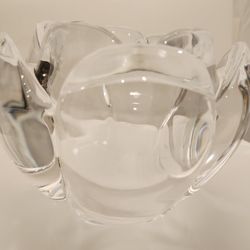 New Large crystal glass candle holders flower design