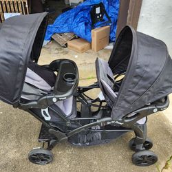 Baby Stroller Double Gently Used $60 Firm