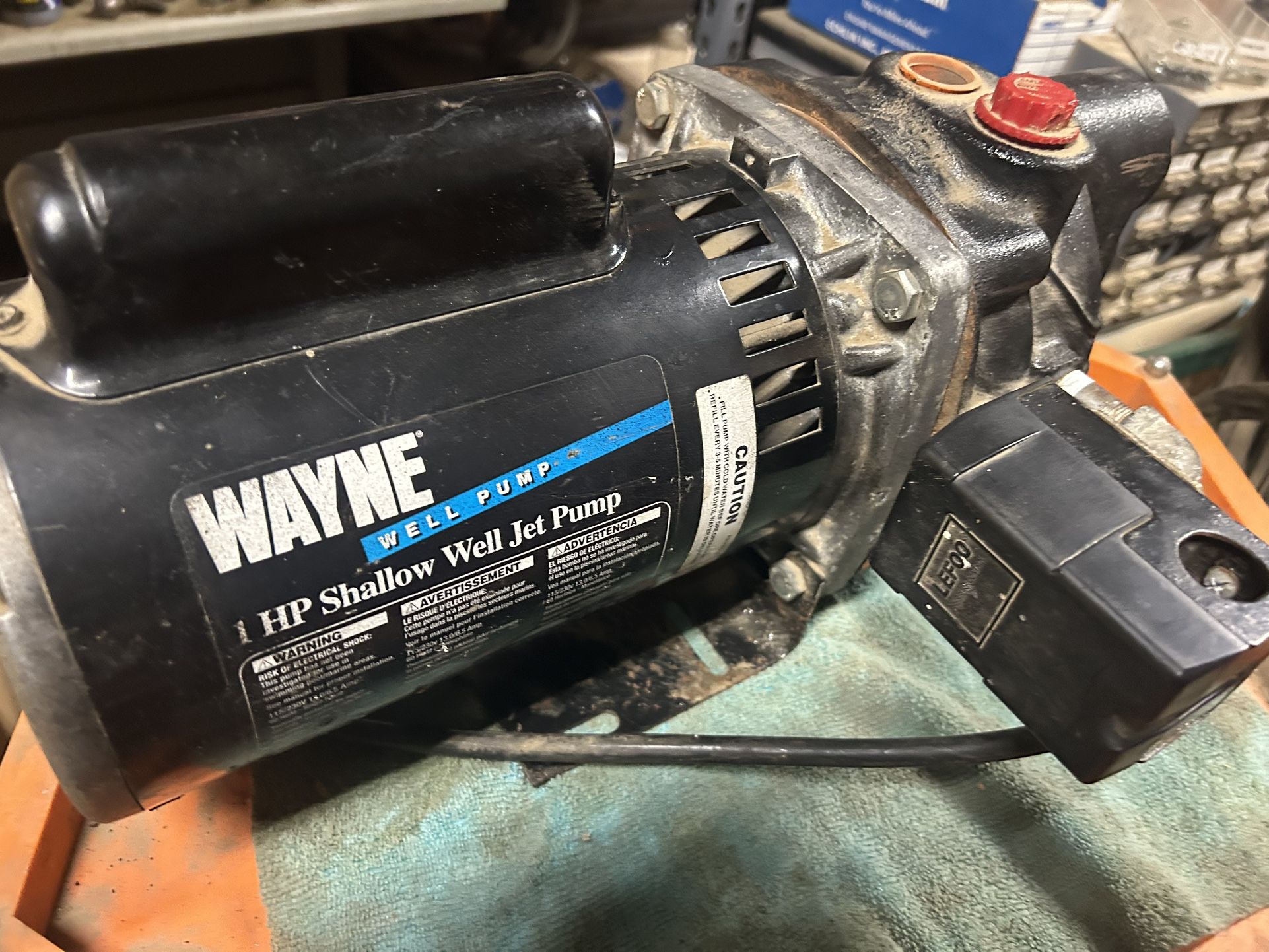 WAYNE 1 HP SHALLOW WELL JET PUMP