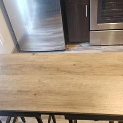 Table With Two Bar Stools
