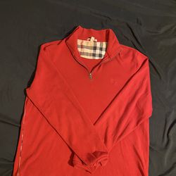 Red burrberry fleece jacket 