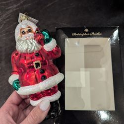Christopher Radko Santa Ornament 