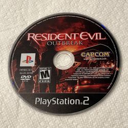 Resident Evil Outbreak Sony PlayStation 2 PS2 Video Game Disc Only Tested 