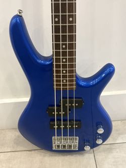 🎸 Blue Niko 4-String Electric Bass Guitar – Includes Carrying Case! 🎸 For Teen/child