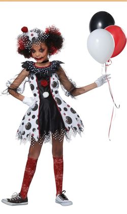 Girls costume clown