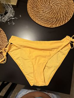 Women’s Yellow Bikini Bottom Tie Sides XXL