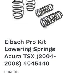 Eibach Pro Kit Lowering Springs Acura TSX (2004-2008)