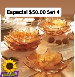 Set de Plato’s de Hoja