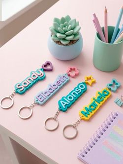 Key chain name vs pet name tag