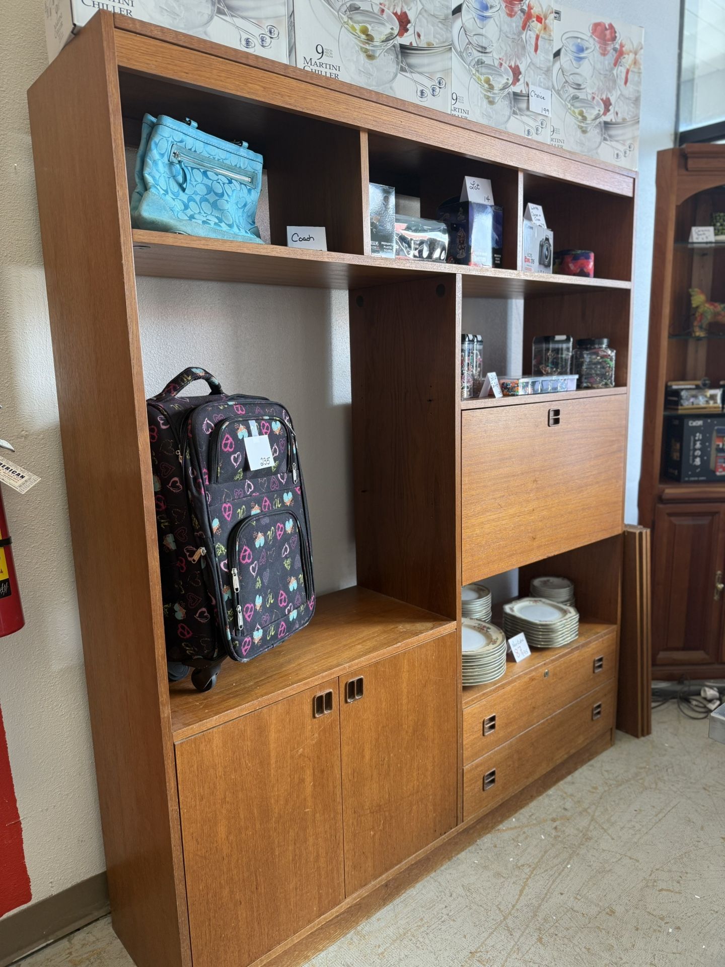 Mid-Century Teak Display Case