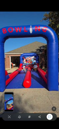 Inflatable Bowling Lane Game
