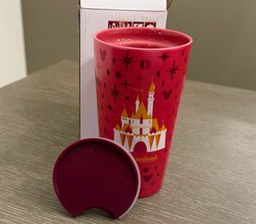 NEW Disneyland Starbucks Sleeping Beauty Castle Ceramic Tumbler