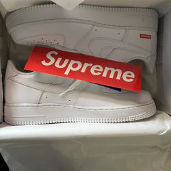 white air force ones supreme 