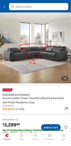 Karson, Aiden and Ivy, parts of sectional couch