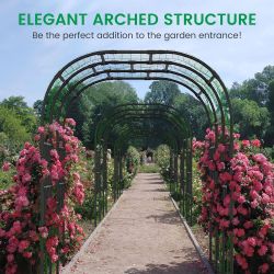 Outdoor Garden Arch Trellis 118 in. x 79 in. x 87 in. Extra Large Garden Trellis for Climbing Plants