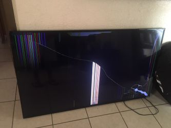 vizio 60 inch. cracked