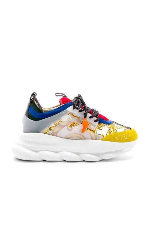 VERSACE - Chain Reaction Red White Blue & Yellow size 11 USA, 44 EUR