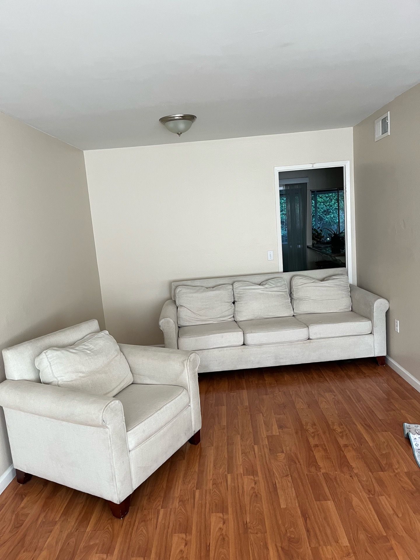 2 piece pottery barn couch set