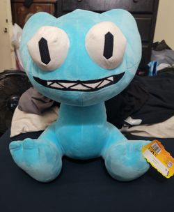 NEW WITH TAG RAINBOW FRIENDS 15 INCH CYAN PLUSH FOR $20
