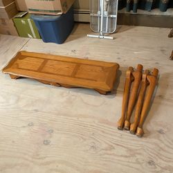 Oak Sofa Table 4’x16” widex3 ‘ Tall 