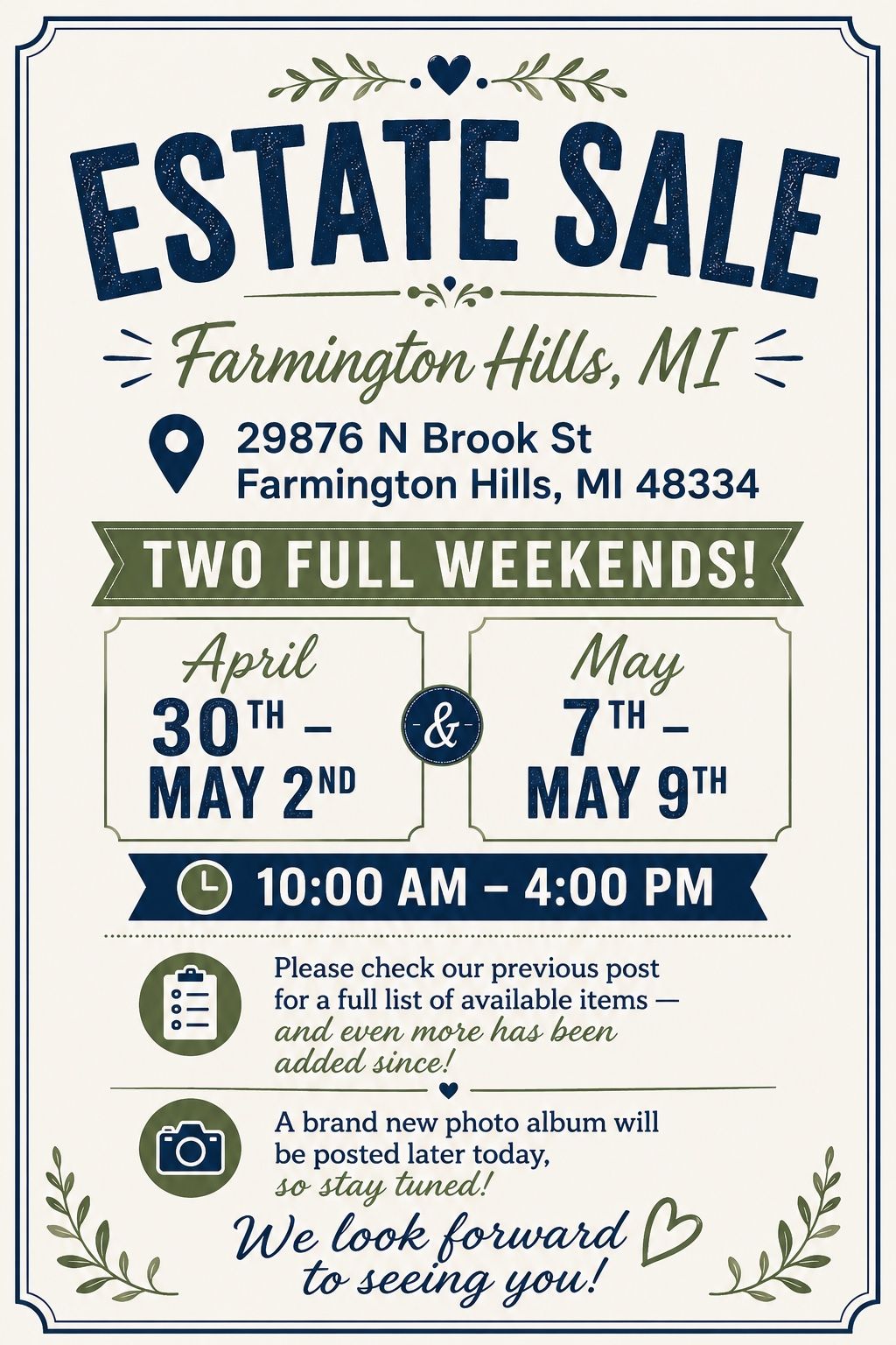 FABULOUS FARMINGTON HILLS ESTATE SALE
