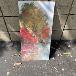 Tree and Lake Painting