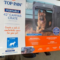 Portable Canvas Dog Crate