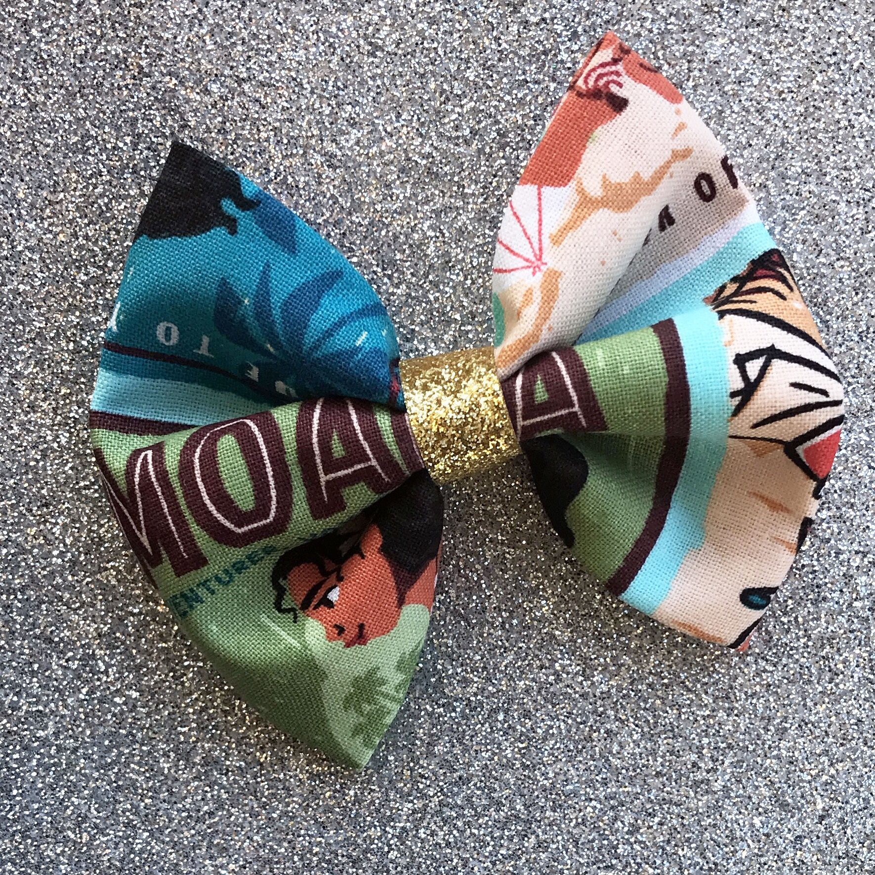 Moana headband/clip on bow