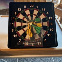 Out Of Box But In Great Condition 2 In 1 Magnetic Dart Board. 