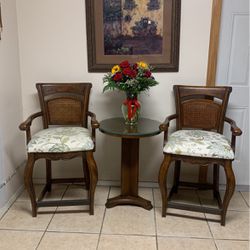 Wooden Bistro Table And Chairs Set 