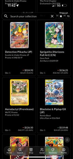 Graded cards Pokemon one piece