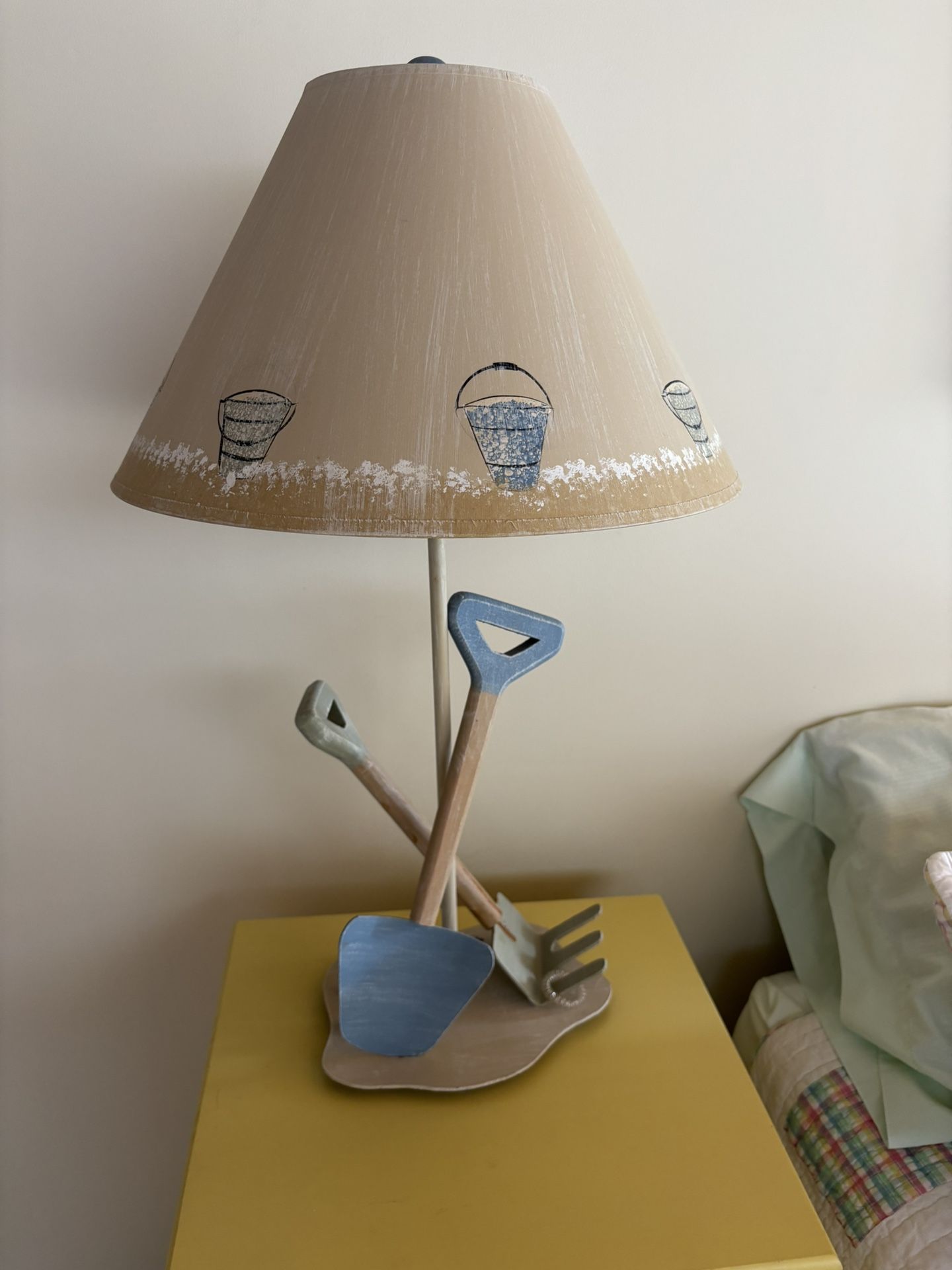 B each-Themed Table Lamp with Shade – $15