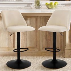 BAR STOOL CHAIRS TAN 