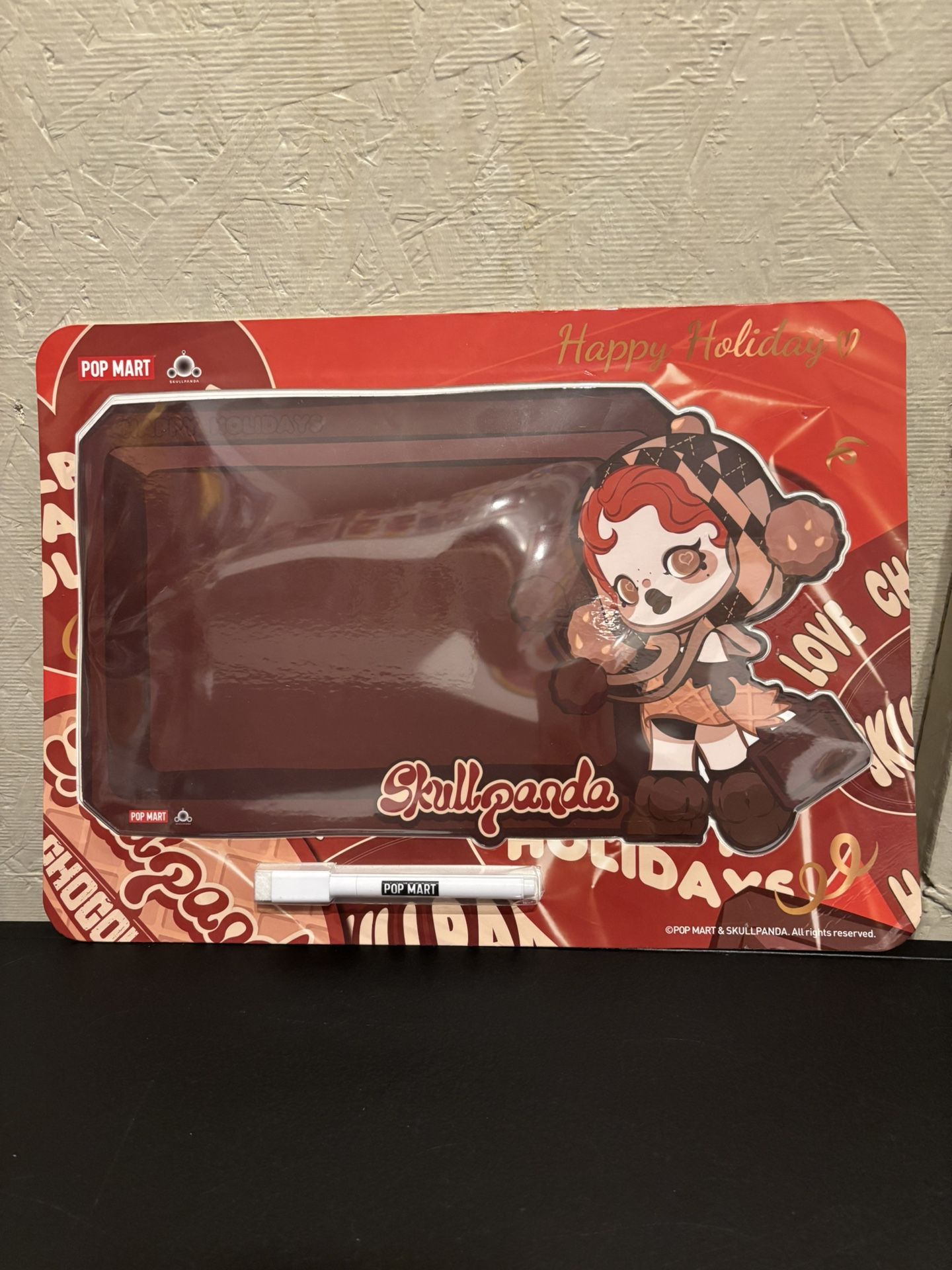 POP MART Anime Skullpanda Chocolate Promo Magnetic Dry Erase Message Board