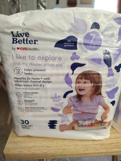 Childrens new diapers size 7 count of 30