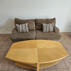 Couch and table