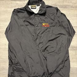 In-N-Out Vintage Mens  Windbreaker Jacket Size Small Black In And Out #1265