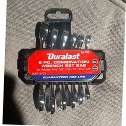 6 Piece Combonation Wrench Set