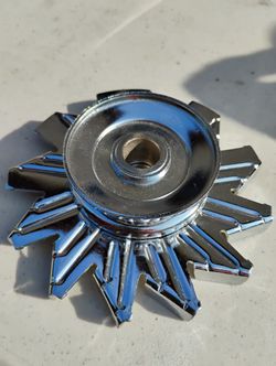 Chrome Alternator Pulley Whit Fan