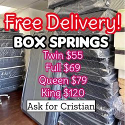 Box Springs  Twin box Full box  Queen box  King box  Bases para colchon  Box spring 