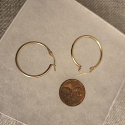 Dyadema Italy stamped 925 new sterling silver hoops