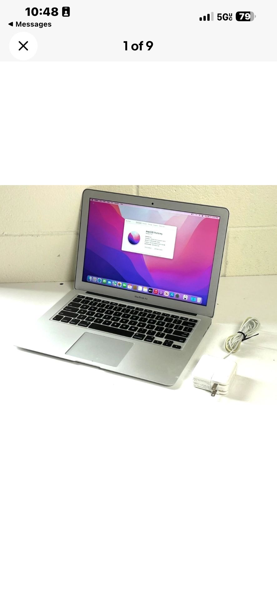 Apple Macbook Air (7,2) 13" Intel Core i5 1.8 GHz, 8 GB, 250 GB Flash Drive