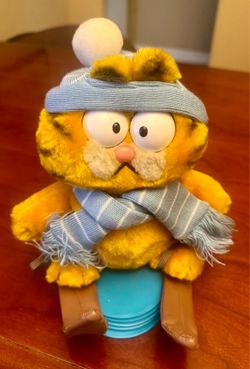 Garfield (Vintage Plush Stuffed Animal) Skier