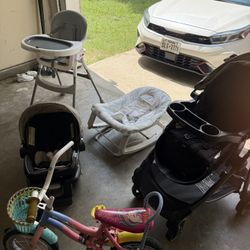 High chair/rocker/bicycle/ Car Seat & stroller 