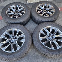 20" CHEVY SILVERADO RIMS & TIRES 