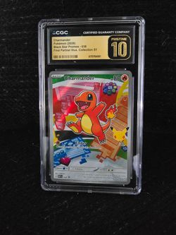 Charmander 30th anniversary Promo pristine 10