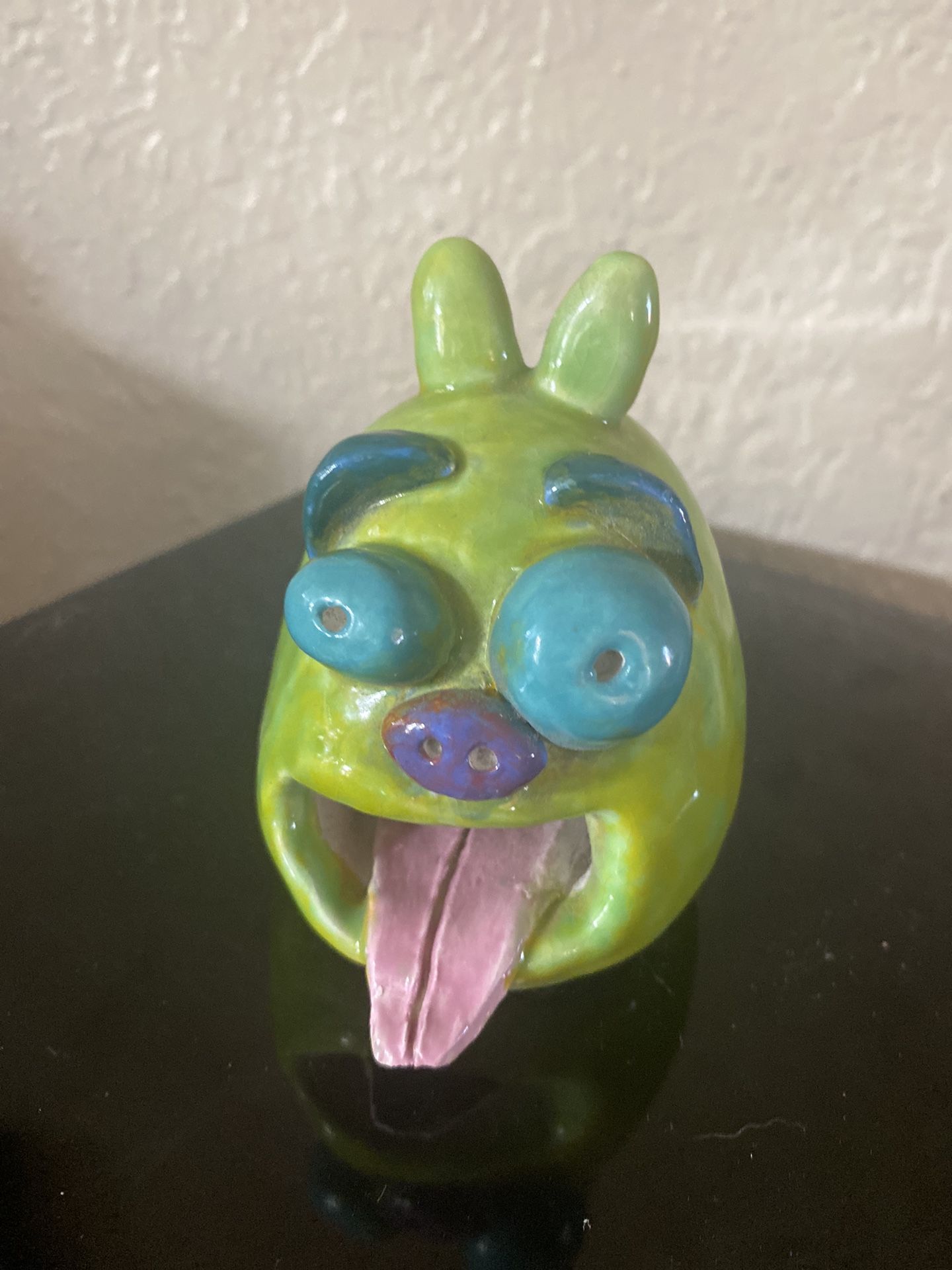 Ceramic Pottery, Funny Face, Monster