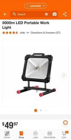 Husky 5000 Lumen LED Portable Work Light