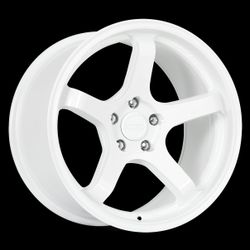 Katana Racing HR05 Gloss White Wheels – 18x9.5 | 5x114.3 | +22 / +35mm