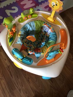 2 in 1 Sit, Spin and Stand Entertainment Center